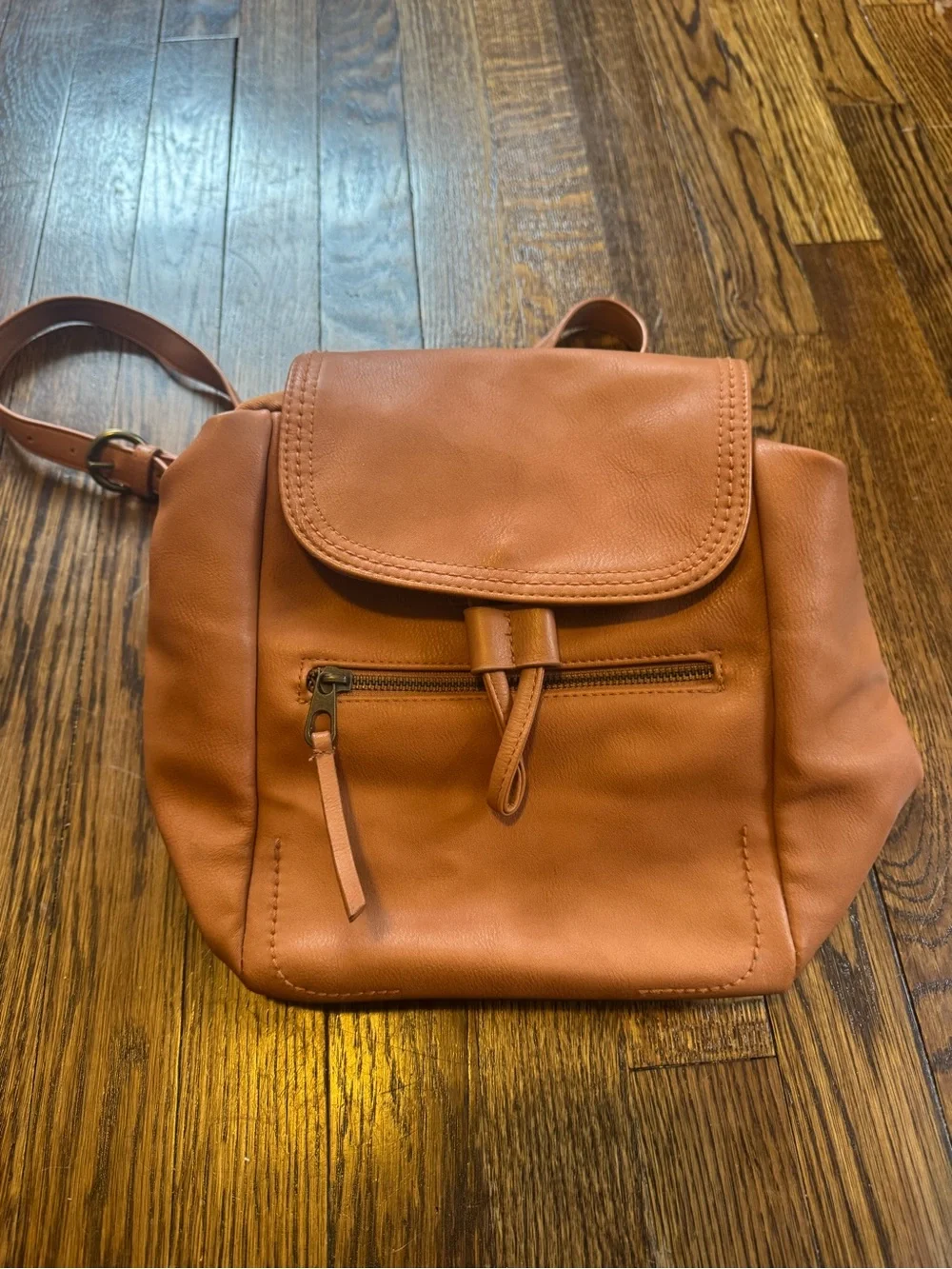 Universal Thread Cognac Faux Leather Backpack